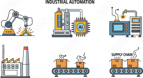 Industrial automation and manufacturing processes