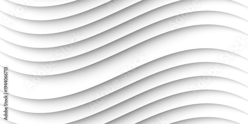 Abstract Curved Shapes. White Circular Background. Abstract background. 3d illustration