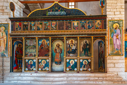 Metamorphosis Sotiros Church (Church of the Transfiguration of the Savior) located inside the Niokastro Castle in Pylos, Greece