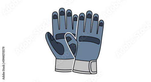 Pair of Blue Work Gloves for Protection.