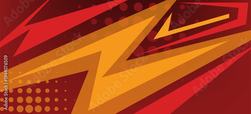 Abstract Red Sports Background Vector. International Sports Day Banner Illustration