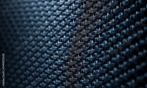 Sleek dark carbon fiber texture with intricate weave pattern, high-tech and modern, ideal for automotive, aerospace, and luxury tech designs