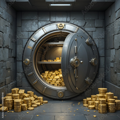 gold bank vault safe savings gold and foreign exchange reserves