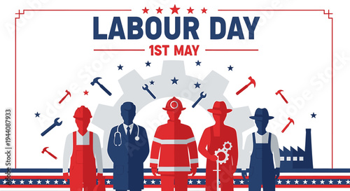 Labour Day 1st May Vector