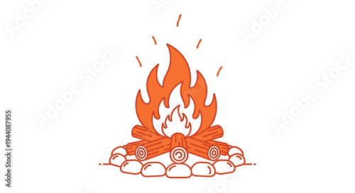 Campfire Icon Vector