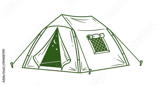 Camping Tent Vector Icon