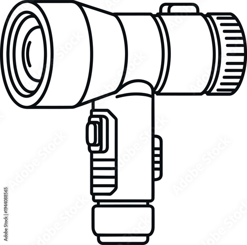 Monocular telescope with eyepiece and objective lens spyglass