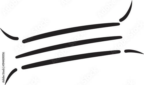 A minimalist abstract art piece featuring bold black lines on a white background isolated on transparent background, Vector, illustration