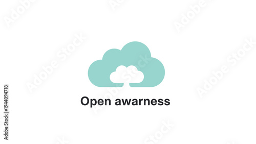 Open awareness eco friendly symbol tree.