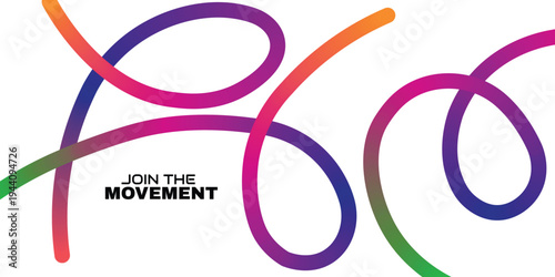 Vibrant multicolored swirls with inspirational text