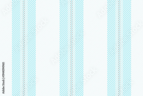 B0s textile pattern background, nostalgic fabric stripe texture. Creativity lines vector vertical seamless in mint cream and white colors.