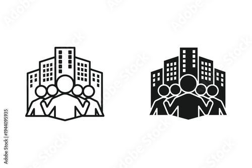 Community and Urban Living City Life Icons