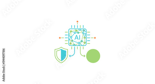 Artificial Intelligence Technology Logo Design.