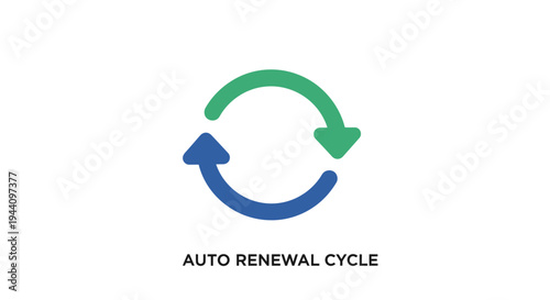 Auto Renewal Cycle Logo Design.