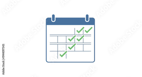 Checklist on a calendar page.