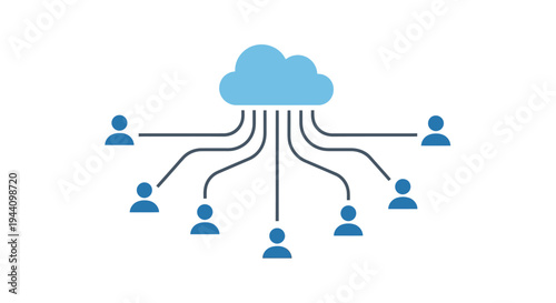 Cloud connected people network system.