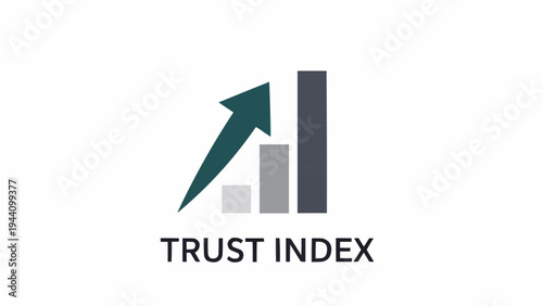 Trust Index Business Growth Chart Logo.