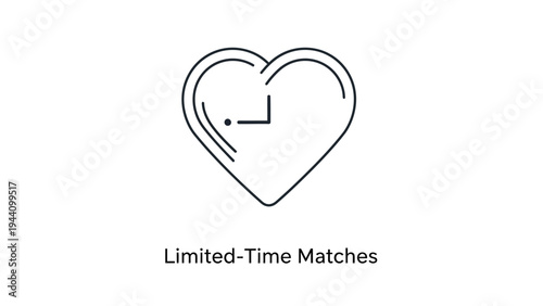 Heart Shape Clock Limited Time Matches.