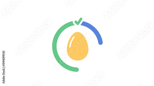 Simple Illustration of a Mango Fruit.