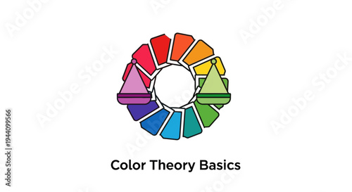 Color wheel with multiple colors.