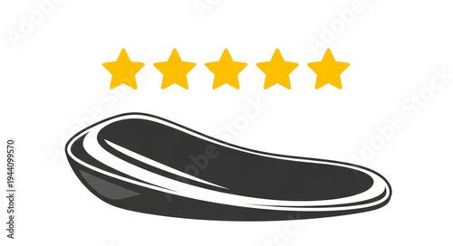 Five Star Rating for Raw Meat Steak.