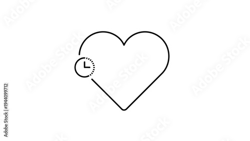 Heart Shape Symbol Love Icon.