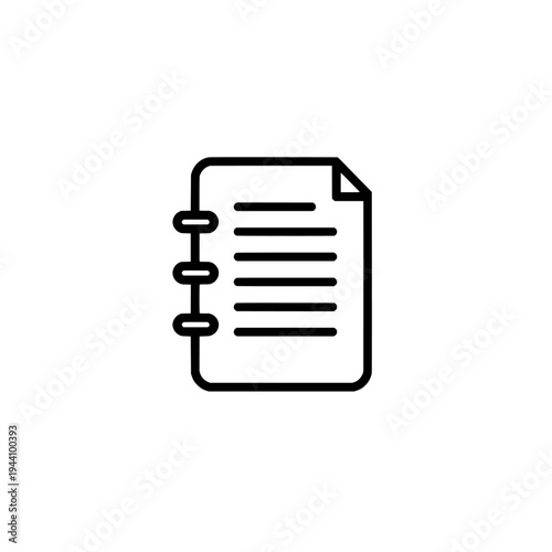 Travel itinerary icon logo design. Trip planning document sign and symbol. Calendar schedule icon. Business travel vector illustration.