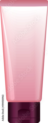 ピンクのチューブタイプの容器