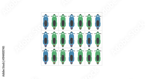 Colorful beads on a string closeup.