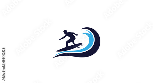 Man surfing on a wave board.