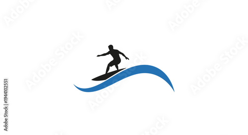 Man surfing on a wave board.