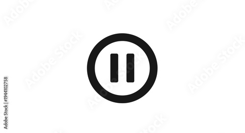 Pause button icon on screen.