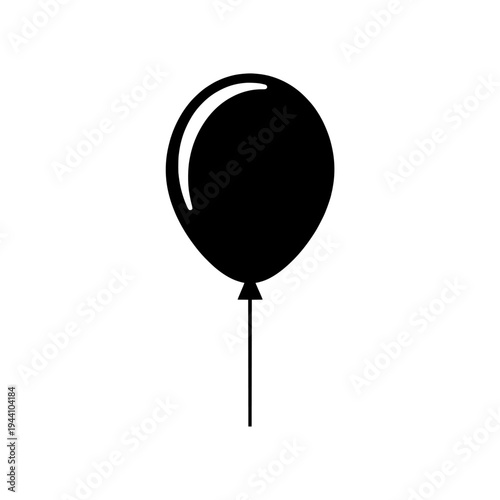 Balloon icon logo design. Party balloon sign and symbol. Celebration balloon icon. Event decoration.