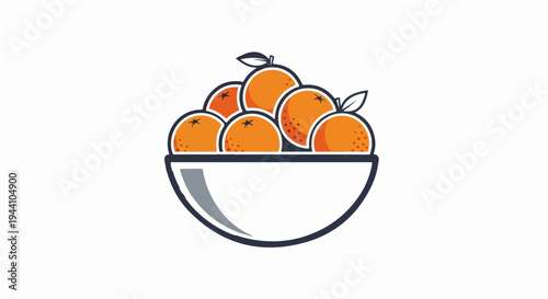 A bowl overflowing with vibrant oranges, some with leaves