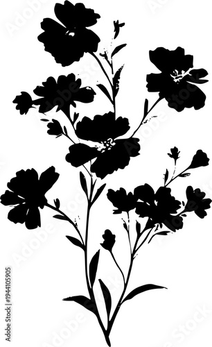 Mystic Botanicals: The Art of Silhouette Flora