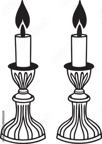 silhouette of a candle