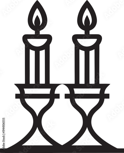 silhouette of a candle