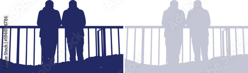 Celebrate happy friendship day with cherished companions silhouettes