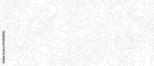 Topographic Contour Line Pattern Abstract Background with Organic Black and White Map Lines grid topo map texture background.