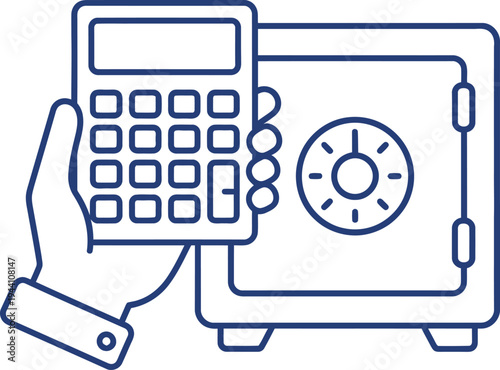 [no text] [banking] Flat outline illu_20260227_100323