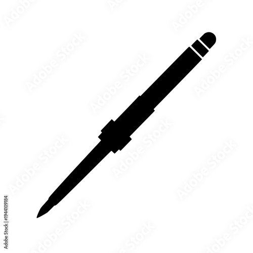 Soldering iron icon logo design. Soldering tool sign and symbol. Soldering iron icon. Electronics repair tool.