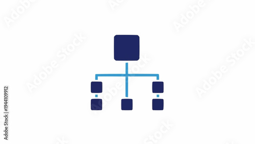 Flowchart diagram with blue lines.