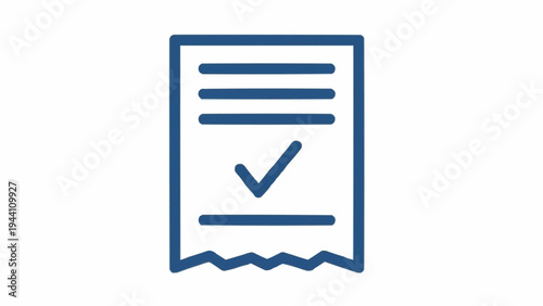 Checklist Document Icon Design Element.