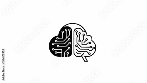 Brain with circuit board inside.