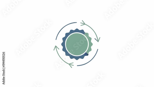 Gear Icon with Arrows Indicating Rotation.