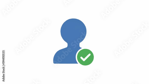 Blue Verified User Profile Icon.