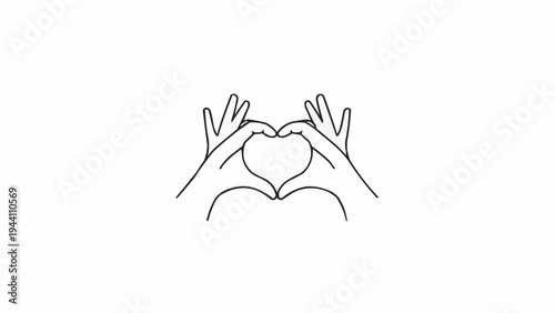 Hands forming a heart shape.