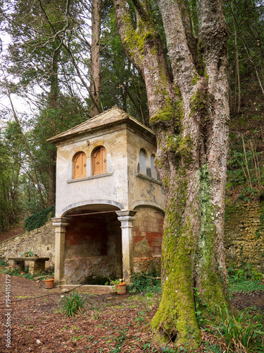italia, toscana, firenze, barberino val d'elsa, cappella di san michele arcangelo a semifonte.