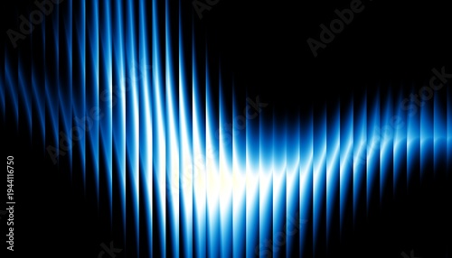 White-light blue-blue gradient with a glass effect on a black background a futuristic look featuring cool glow, soft waves, and transparent layers that create a sense of motion.