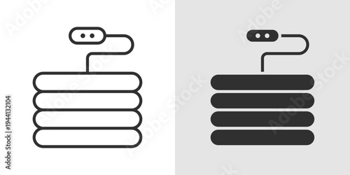 Heat Therapy Icon representing muscle relaxation, pain relief, physical therapy, wellness treatment, and therapeutic use of heat for healing.